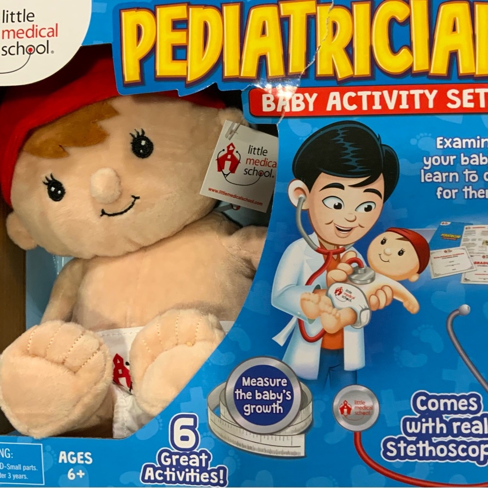 Pediatrician Baby Activity Set - Beige Plush Baby